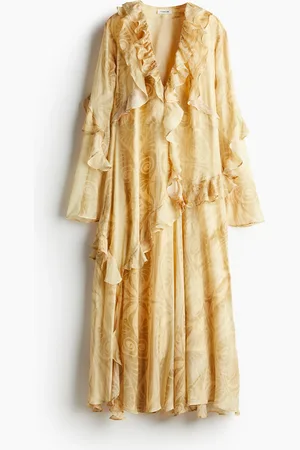 H&M Ruffled patterned dress