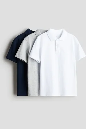 H&M 3-pack cotton polo shirts