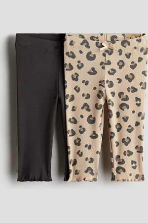 H&M 2-pack ribbed cotton leggings
