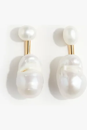 H&M Gold-plated pearl earrings