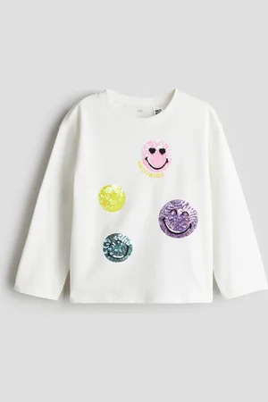 H&M Motif-detail cotton top
