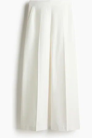 H&M Wide linen-blend trousers