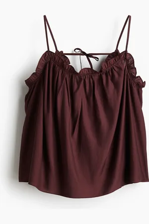 H&M Frill-trimmed strappy top