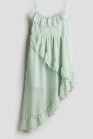 H&M Flounce-trimmed asymmetric dress