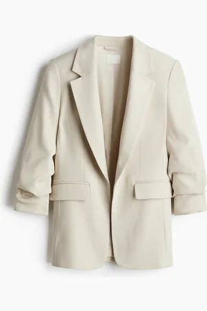 H&M Gathered-sleeve blazer