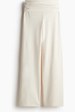 H&M Foldover-waist jersey trousers