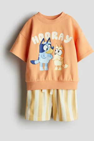 H&M 2-piece printed sweatshirt set