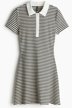H&M Flared-skirt polo dress