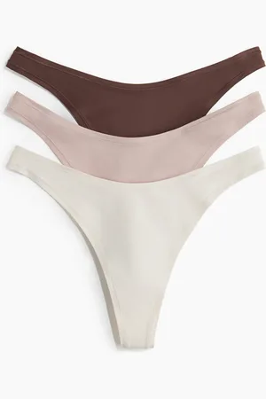 H&M 3-pack microfibre thong briefs