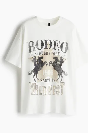 H&M Oversized motif-detail T-shirt