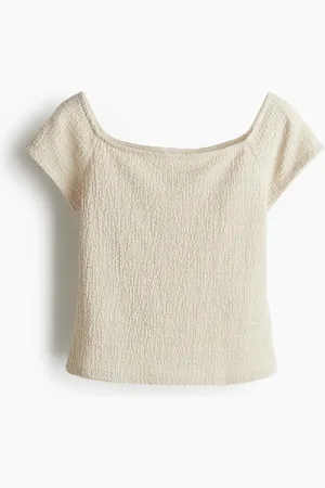 H&M Textured jersey top
