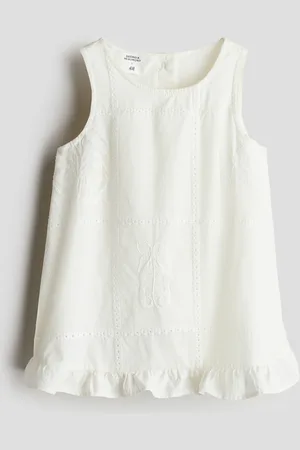 H&M Embroidery-detail cotton dress