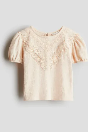 H&M Lace-detail cotton blouse
