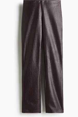H&M Straight coated trousers