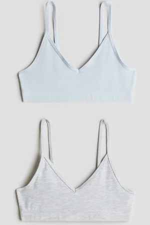 H&M 2-pack V-neck crop tops