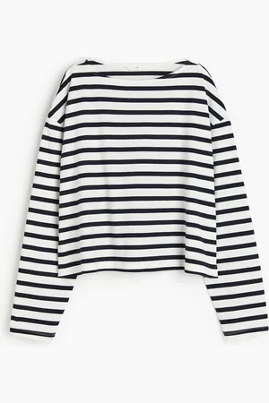 H&M Oversized boat-neck top