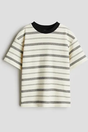 H&M Loose-fit jacquard T-shirt