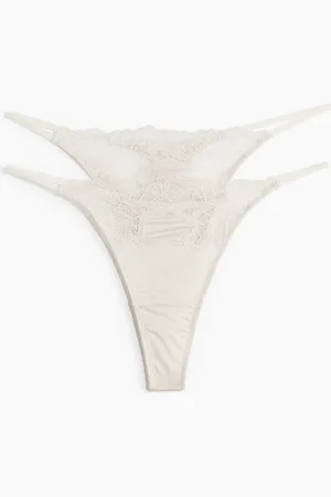 H&M 2-pack microfibre tanga thong briefs