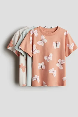 H&M 3-pack printed jersey tops