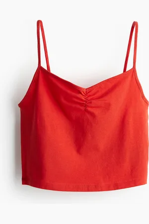 H&M Cropped strappy top