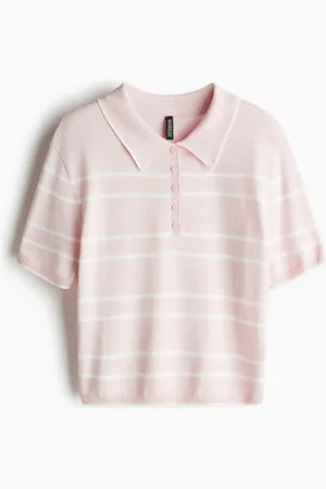 H&M Fine-knit polo shirt