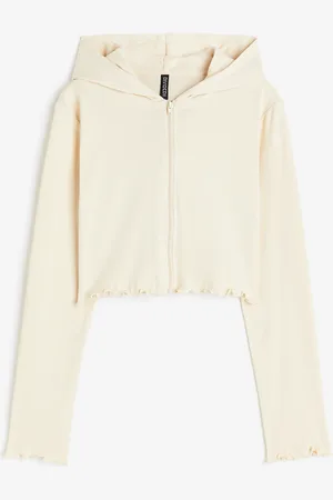 H&M Cropped zip-through hoodie