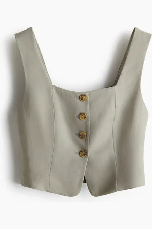 H&M Linen-blend waistcoat