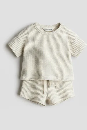 H&M 2-piece waffled cotton set