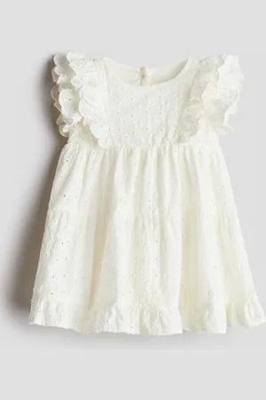 H&M Frilled broderie anglaise dress