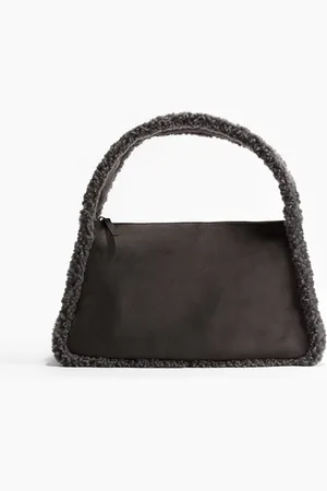 H&M Teddy-trimmed shoulder bag