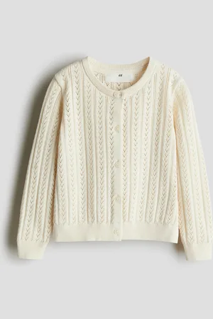 H&M Pointelle-knit cotton cardigan