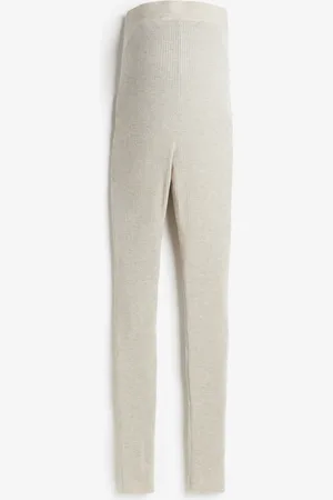 H&M MAMA Rib-knit leggings