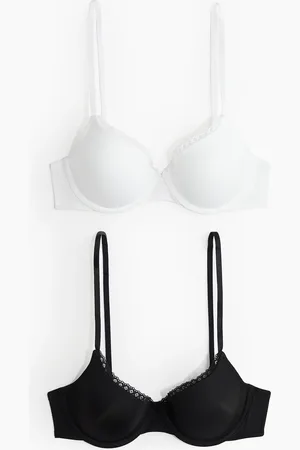 H&M 2-pack padded underwired microfibre bras