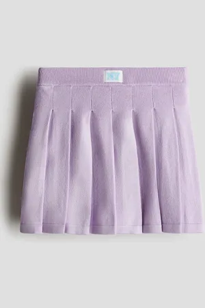 H&M Pleated fine-knit skirt