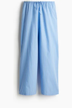 H&M Double-waistband poplin drawstring trousers