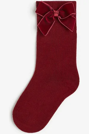 H&M Bow-detail knee socks