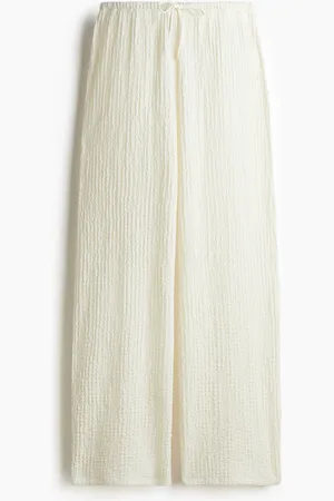 H&M Crinkled drawstring trousers