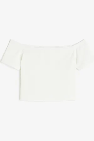 H&M Ribbed off-the-shoulder top