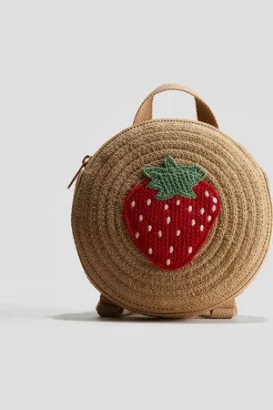 H&M Round straw backpack