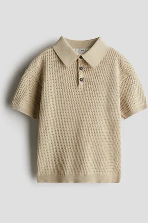 H&M Cotton-knit polo shirt