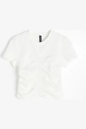 H&M Gathered jersey top