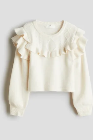 H&M Frill-trim jumper