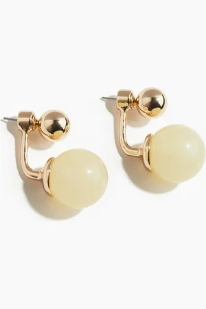 H&M Sphere-detail front and back earrings