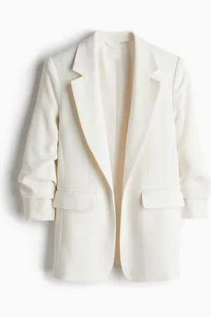 H&M Gathered-sleeve blazer