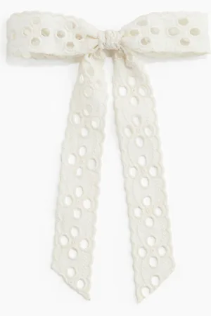 H&M Broderie anglaise bow hair clip
