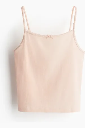 H&M Picot-trimmed strappy top