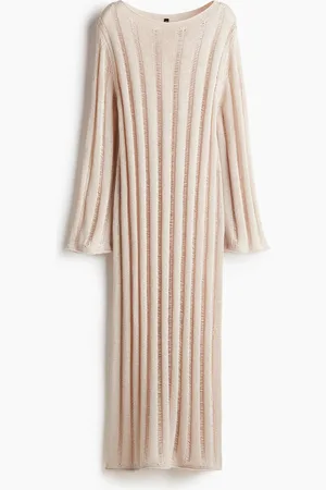 H&M Ladder-stitch-look knitted dress