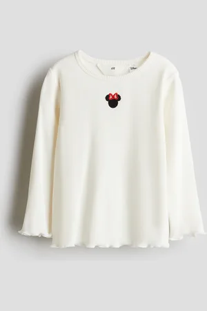 H&M Long-sleeved printed top