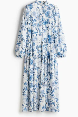H&M Long puff-sleeved dress
