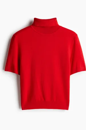 H&M Fine-knit polo-neck top